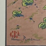 Lithograph by Henri Rivière Douarnenez seen from the Ris