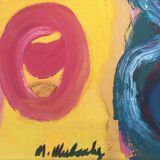 Oil on canvas by michael mulcahy (1952)