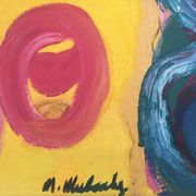 Huile sur toile de michael mulcahy (1952)