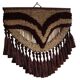 Handmade vintage bohemian jute rug, made in India, late 20th century.