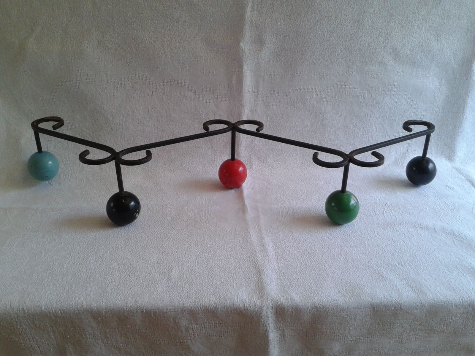 Vintage hangers 5 hooks