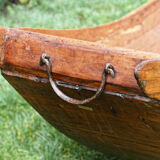 Ancient Picardy boat in solid wood