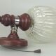 60s 70s lamp light wall lamp wood chrome glass Space Age Design