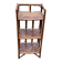 Vintage rattan and wicker shelf with 3 levels