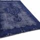 Overdyed Wool Vintage Handmade Carved Rug 174 cm x 297 cm