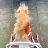 Vintage Sulky horse tricycle in wood and plush