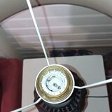 Carved wooden lamp