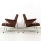 Fauteuils vintage « Bat », Pologne, années 1960, lot de 2