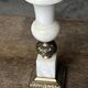 Vintage Alabaster and Brass Lamp Base H 30 cm