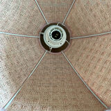 Vintage suspension in raffia and fabrics