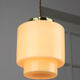 Vintage Mid-century Glass Pendant Lamp