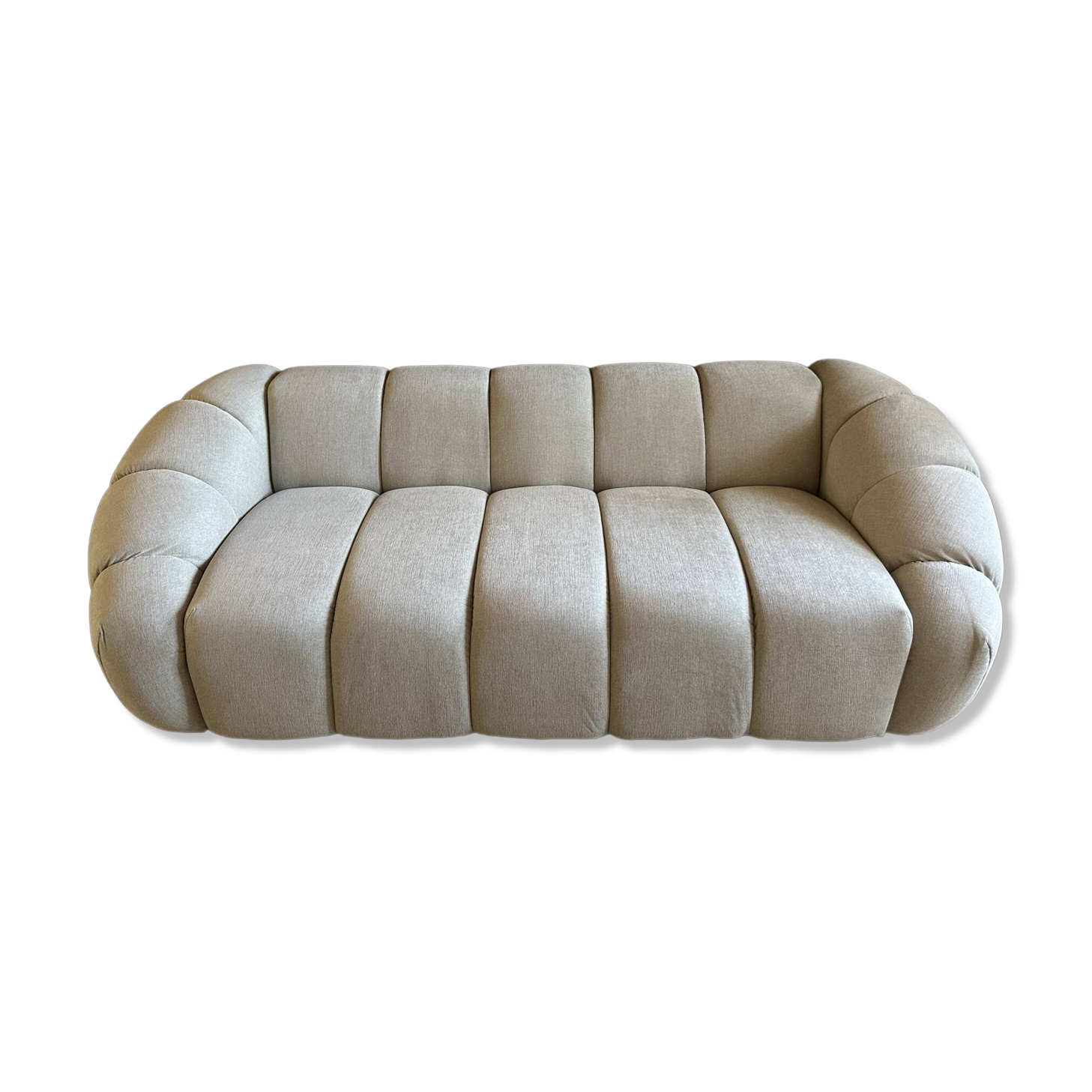 Two-seater sofa - contemporary design - as new condition