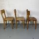 Set of 3 mismatched bistro chairs