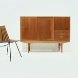 Scandinavian Two Tone Teak Highboard 1960s