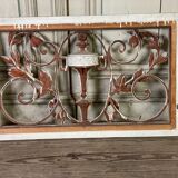 Pair of cast iron window shutters in Louis XVI style.