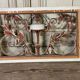 Pair of cast iron window shutters in Louis XVI style.