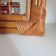 Miroir en bambou vintage