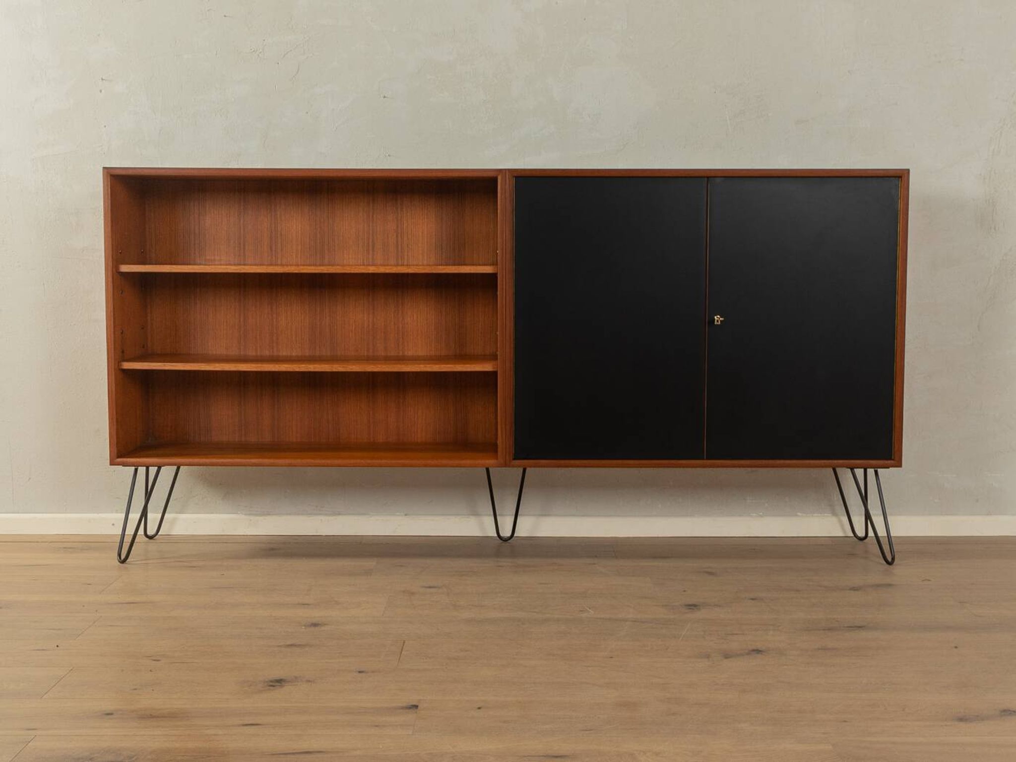 60s Sideboard with Sliding Doors, Wk Möbel