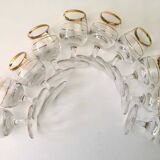 Set of 10 vintage alcohol glasses