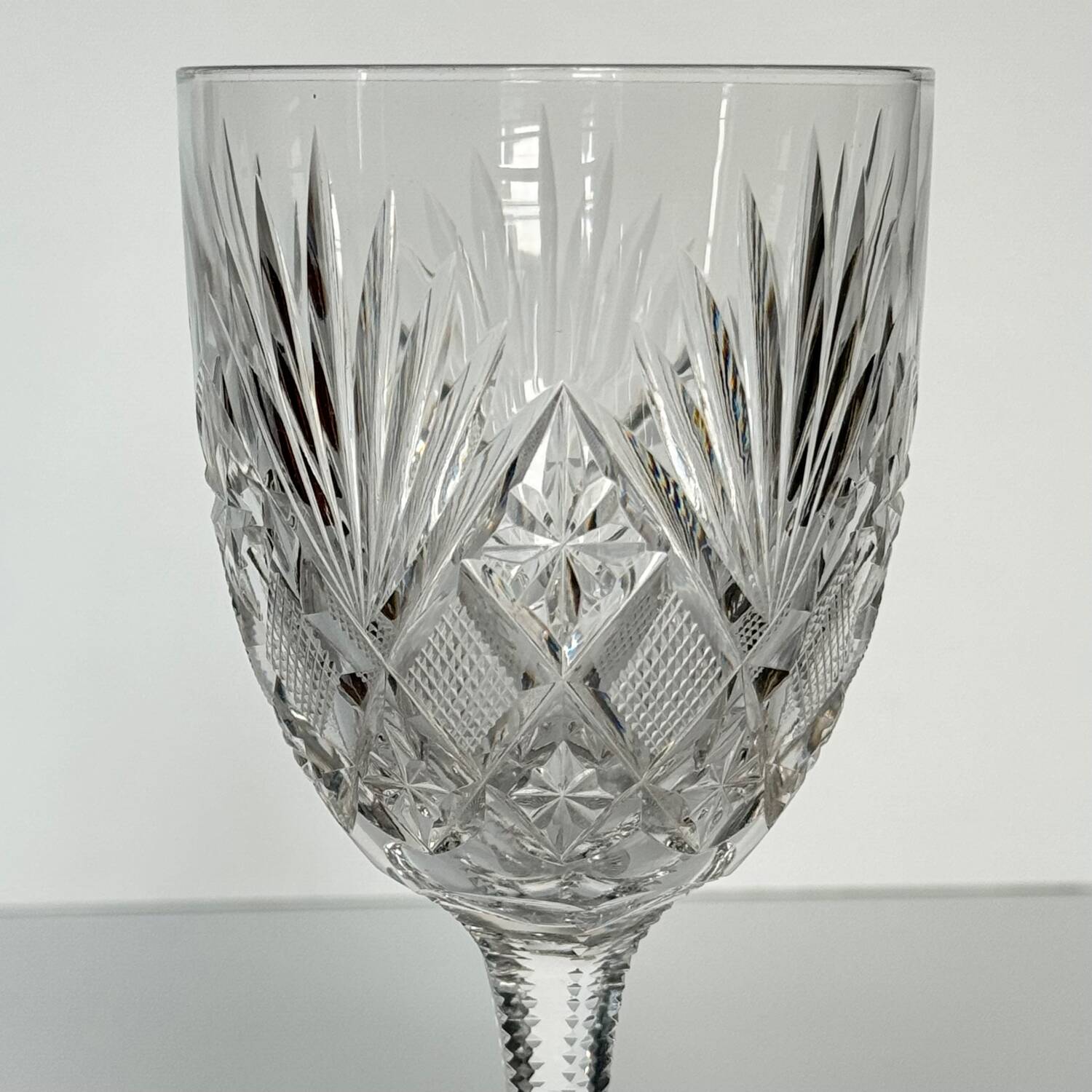 4 Saint-Louis crystal water glasses | Gavarni model | Early 20th century