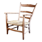 Antique country mulched armchair