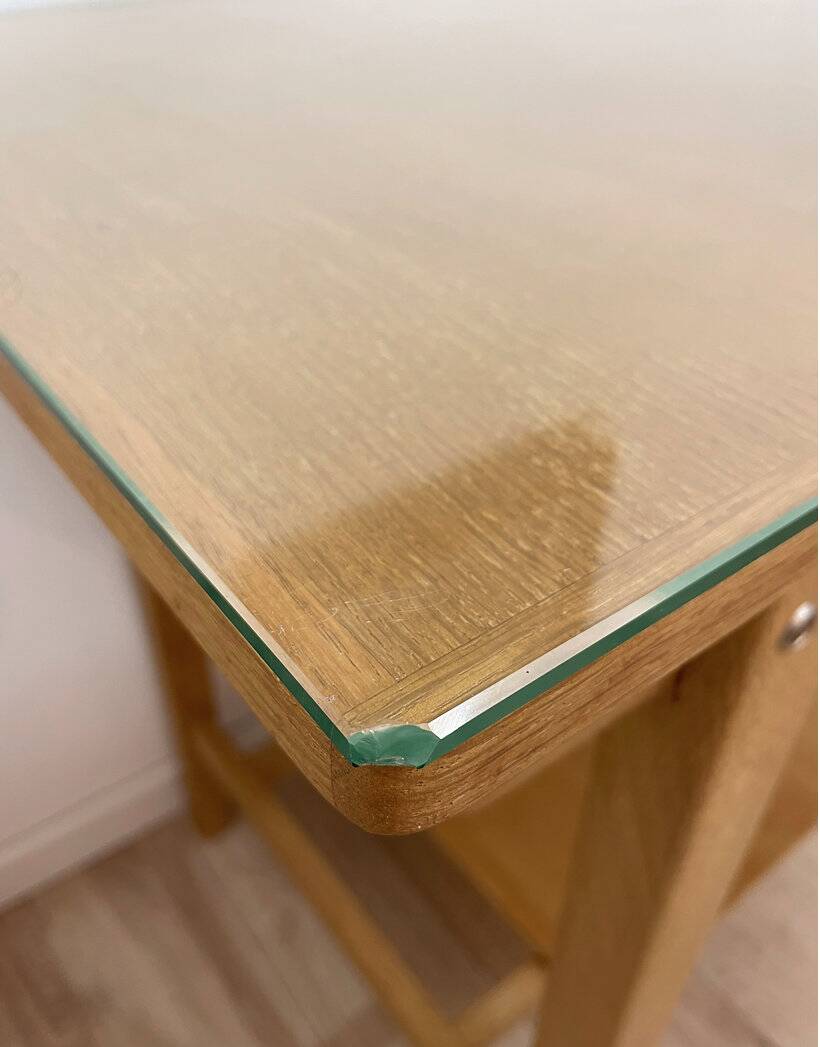 1960s desk, made of solid oak