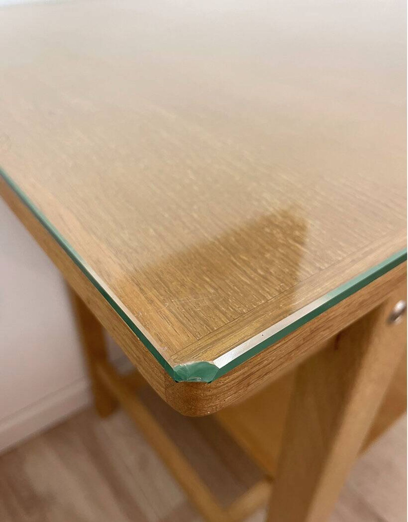 1960s desk, made of solid oak