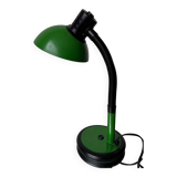 Green Aluminor articulated desk lamp from the 70s