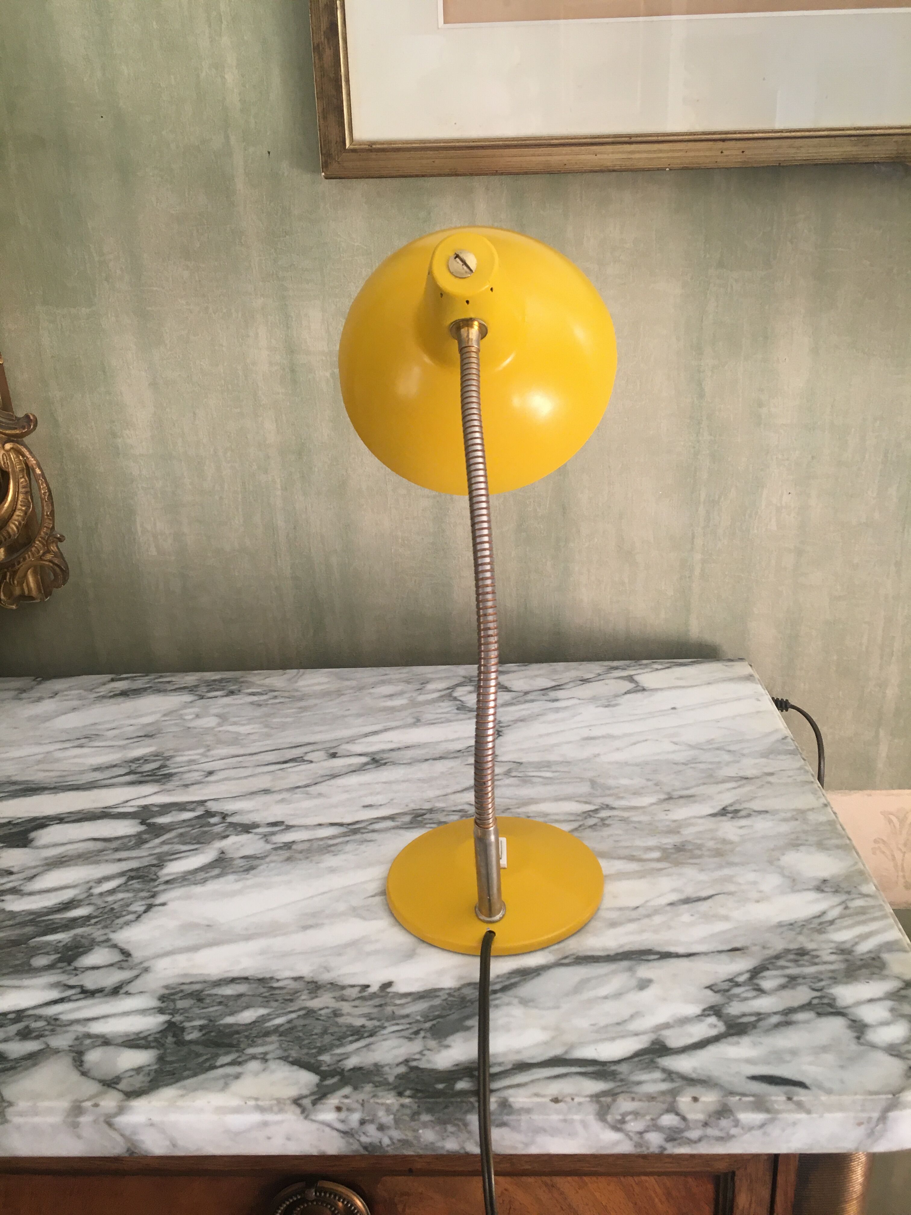Lampe de bureau années  60 relookee
