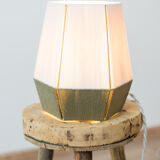 Table lamp woven in cotton thread