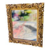 Antique gilded mirror 27x24cm