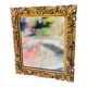 Antique gilded mirror 27x24cm