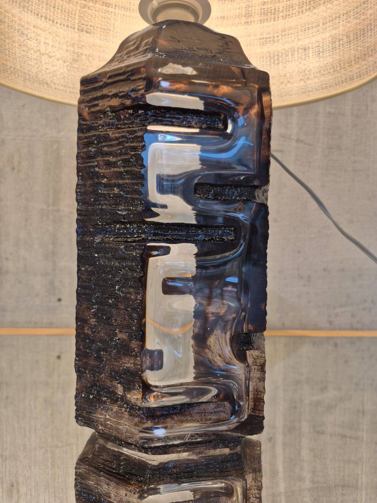Daum, lamp "Argos" by César Baldaccini, 1970s