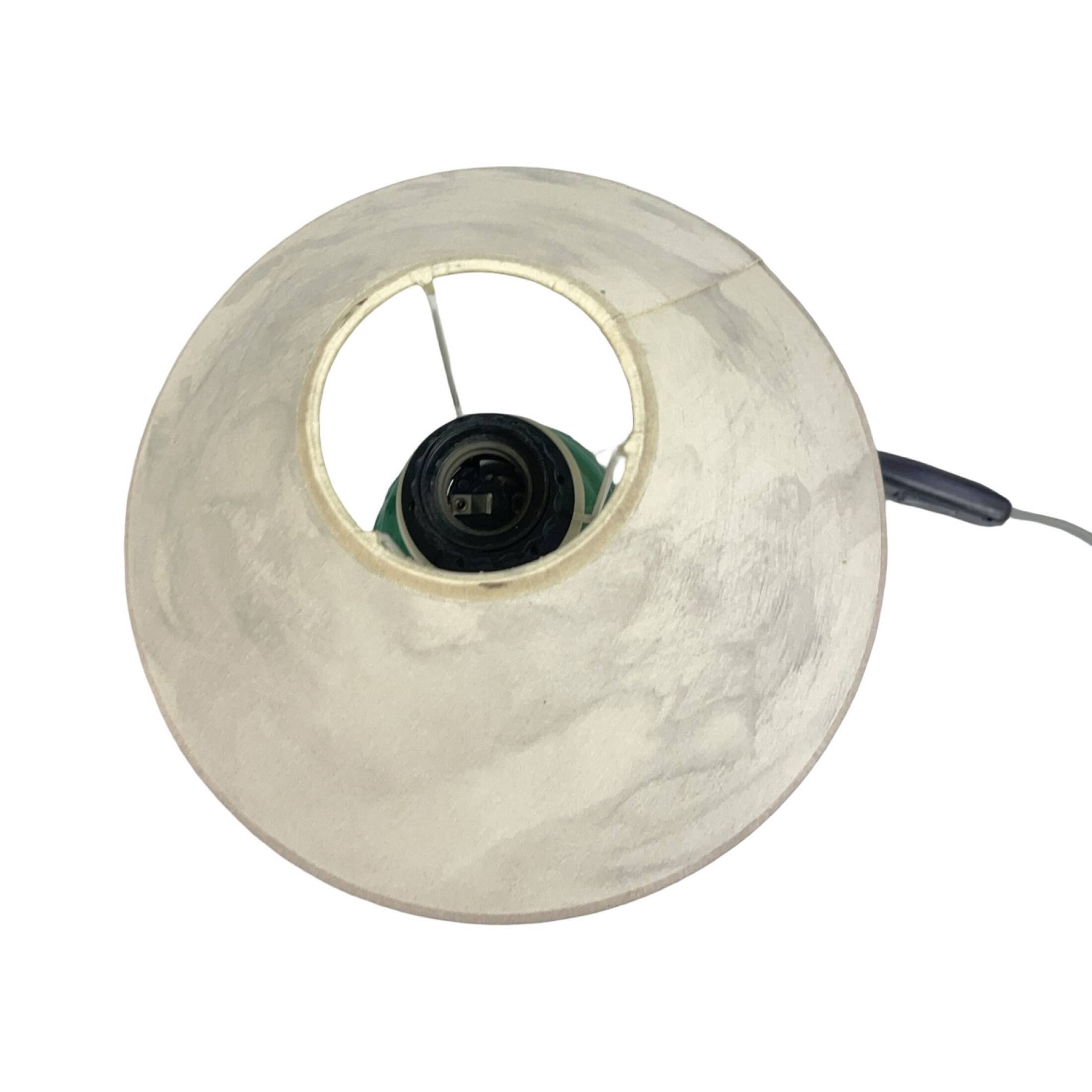 Malachite glass table lamp, Czechoslovakia, 1960s | Vintage MCM