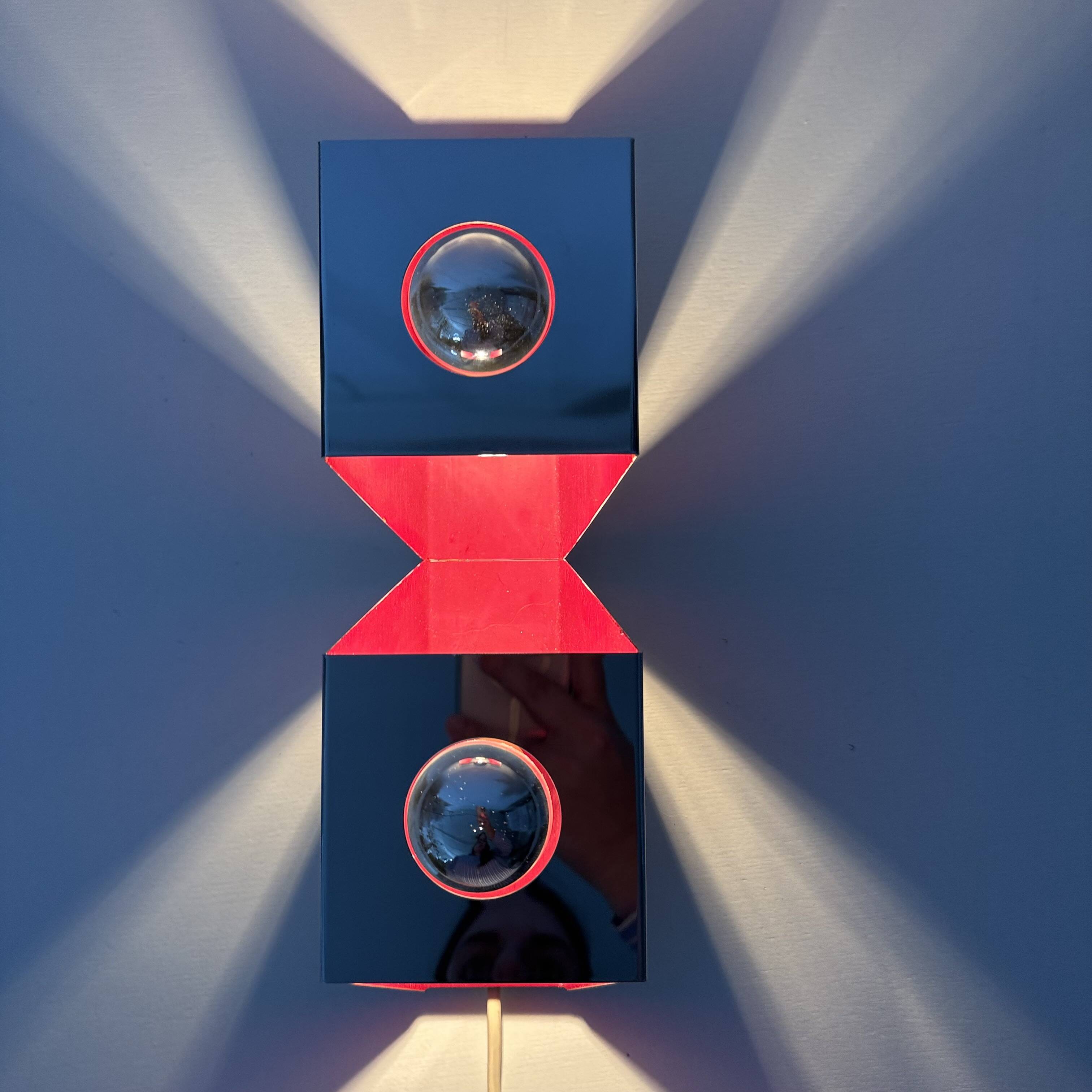 Vintage wall lamp space age , 1970s