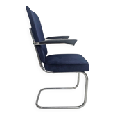 Dutch design - Gebr. de Wit - tubular frame - corduroy - chrome - Bakelite