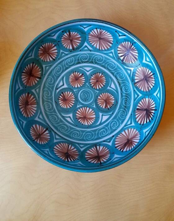 Plat en céramique Robert Picault 1960