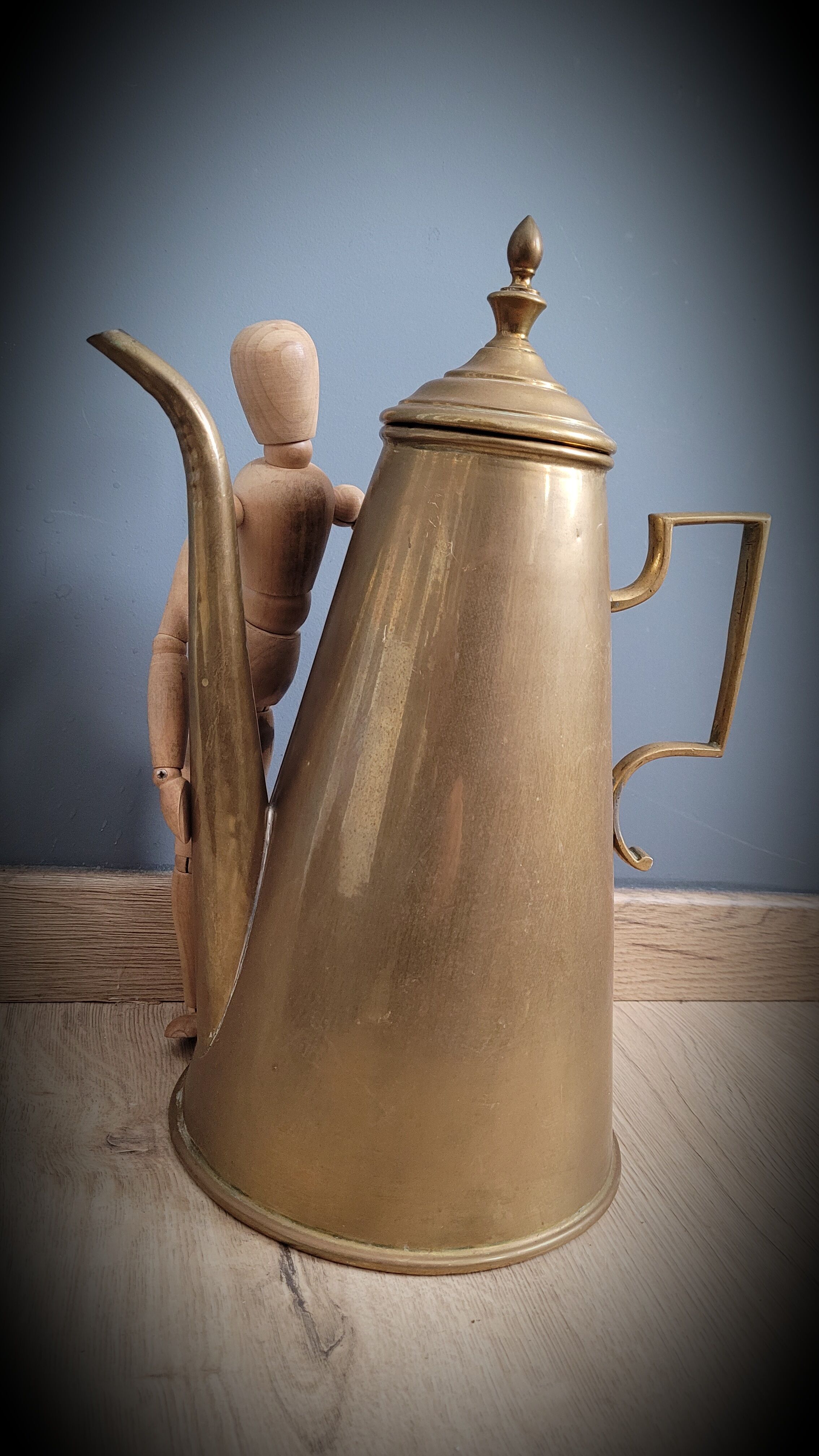 Brass coffee maker