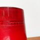 Red Italian ceramic vase from the mid-century by Bitossi, 1960s.