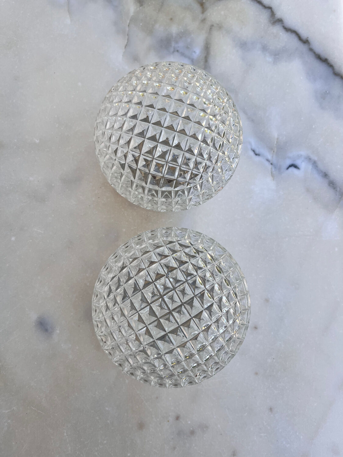 Ceiling lamps 1960 in bakelite glass