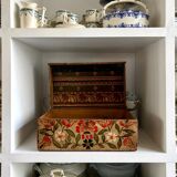 Painted wooden wedding box, early 20th century