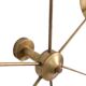 6-light wall sconce in patinated brass, contemporary work