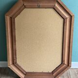Miroir octogonal en bois - 87x67cm