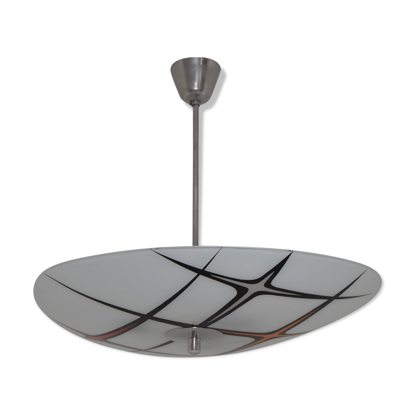 Mid-century Glass Pendant by  Napako,1970’s.