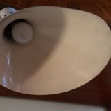 Vintage desk lamp in brass and gray lacquered metal, 1950s