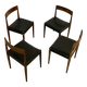 4x palisander dining chairs by Morgens Kold 1950s