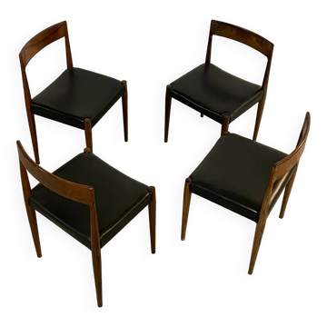 4x palisander dining chairs by Morgens Kold 1950s