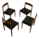 4x palisander dining chairs by Morgens Kold 1950s
