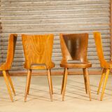 Suite of 4 baumann chairs Model Dove