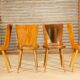 Suite de 4 chaises Baumann modèle Dove